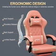 thumbnail image 4 of LaoGeoRon Gaming Chair with Footrest, Comfortable Ergonomic PC Gaming Chair with Headrest and Lumbar Support, High Back, Widen Seat, Adjustable Armrests, 4 of 10