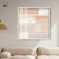 thumbnail image 3 of Roseate Cream Tones III Shadowbox Print Neutral Abstract Art by Art Remedy, White Frame, 40 x 40, 3 of 7