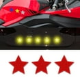 thumbnail image 2 of 10Pieces Reflective Star Decals Warning Tapes Stickers Self-Adhesive for Truck Car Motorcycle Exterior Safety Decoration, 2 of 8