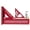 Red, variant on MultiAngle Measuring Ruler Triangle Scale Ruler Integrated Straightedge For Professional Construction Drafting Projects