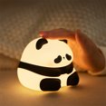 thumbnail image 2 of Lindo Panda Nocturna USB Recargable 1200mAh Silicona Pat Lámpara (Sentado L), 2 of 9