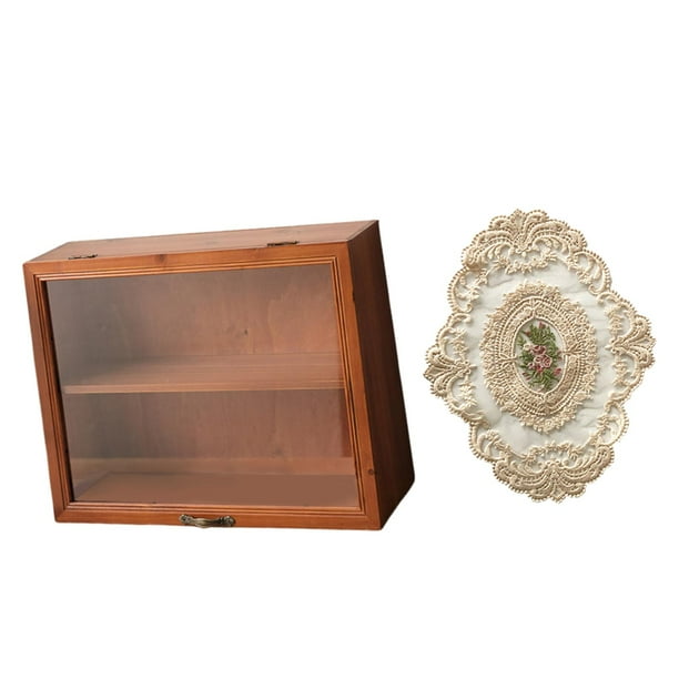 Gabinete de almacenamiento de escritorio Organizador rústico Diseño vintage Caja de almacenamiento de mesa para 43 x 152 x 33 cm