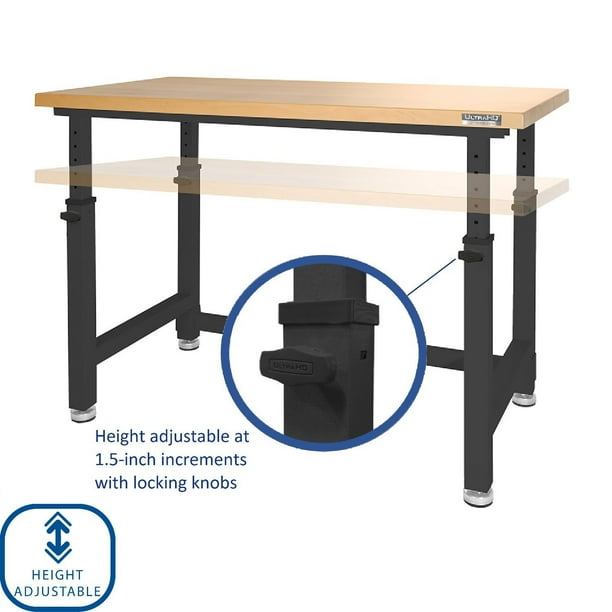 Seville Classics UltraHD Height Adjustable Workbench, 48