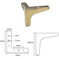 thumbnail image 2 of 4 paquetes de patas de mesa para muebles, Patas de metal para muebles, 2 of 4