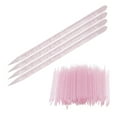 thumbnail image 1 of Cuticle Manicure Pedicure Stick, Disposable Nail Stick Plastic 100pcs Colorful Handle  For Nail Techniques For Nail Salon For Home Pink, 1 of 8
