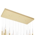 thumbnail image 4 of CWI Lighting Andes Contemporary Metal LED Multi Light Pendant in Satin Gold, 4 of 5