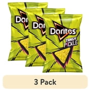 (3 pack) Doritos Tortilla Chips Tangy Pickle 9 1/4 Oz