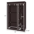 thumbnail image 3 of Zimtown 67" New Upgrade Portable Closet Storage Organizer Clothes Wardrobe Hanging Rack, 3 of 5