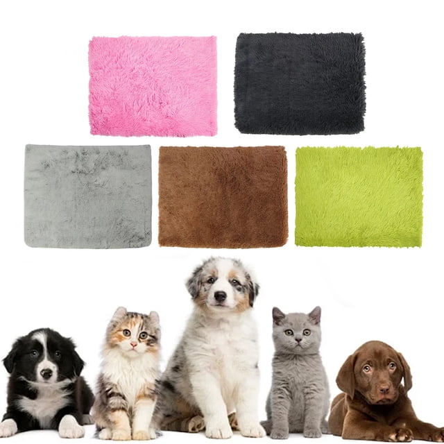 Cojín de terciopelo cálido para mascotas, cama para perros de otoño e invierno, apto para pelo largo, cómoda colchoneta para perrera, para gatos y perros, funda suave y de apoyo, artículos de decorac