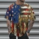 thumbnail image 3 of Blusas y camisas de manga corta con cuello en V, moda de verano, camiseta informal de cuello redondo estampada para hombre, top de algodón de imitación para hombre, 3 of 5