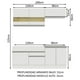 thumbnail image 3 of Cocina Integral Completa 200cm Madesa Glamy Blanco, 3 of 9
