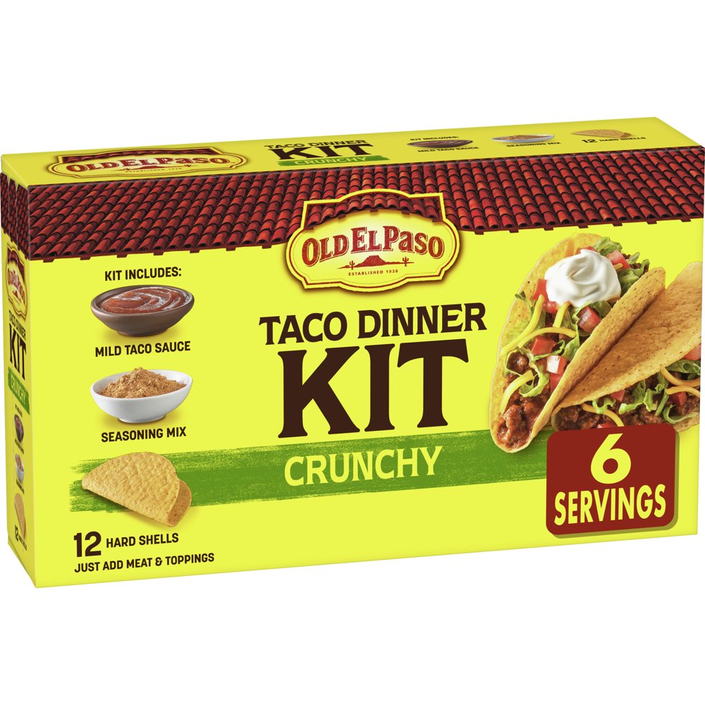 Old El Paso Taco Dinner Kit, Crunchy, 8.8 oz