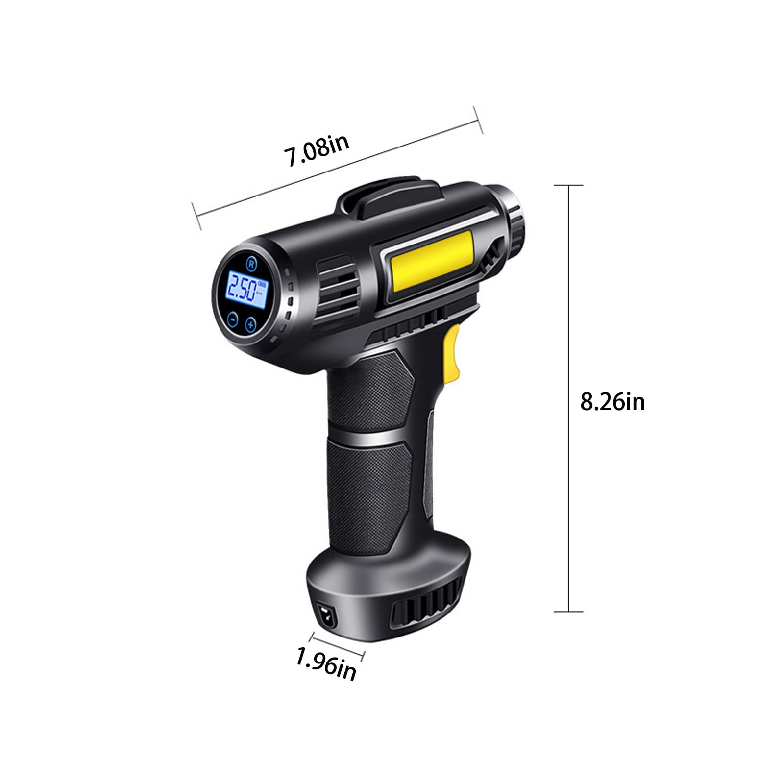 Avid Power Cordless Tire Inflator, 120W Rechargeable Air Compressor with Digital Gauge & Car Adapter, Portable for Cars, Bikes & Inflatables