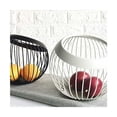 thumbnail image 4 of Cesta de frutas, frutero, almacenamiento decorativo para frutas, organizador de cocina, almacenamiento de frutas para aperitivos de verduras Blanco, 4 of 5