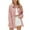 Pink, variant on Utoimkio Women's Striped Plus Size Button Down Long Shirts Dress Shirt Long Sleeve V Neck Loose Blouses Casual Vacation Tunic Tops for Women