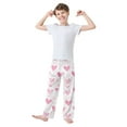 thumbnail image 2 of FORMRS Boys Pajama Pants with Pockets Size 6-8Y Kids Lounge Sleep Bottoms, Geometric Love, 2 of 8