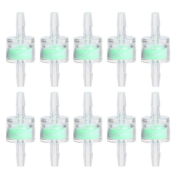 Silicone Tube Filter, 10pcs ABS Green Aquarium Water Silicone Tube Filter, Fish Hose Cleaning Filtration Supplies For Aquarium, Fish 4mm
