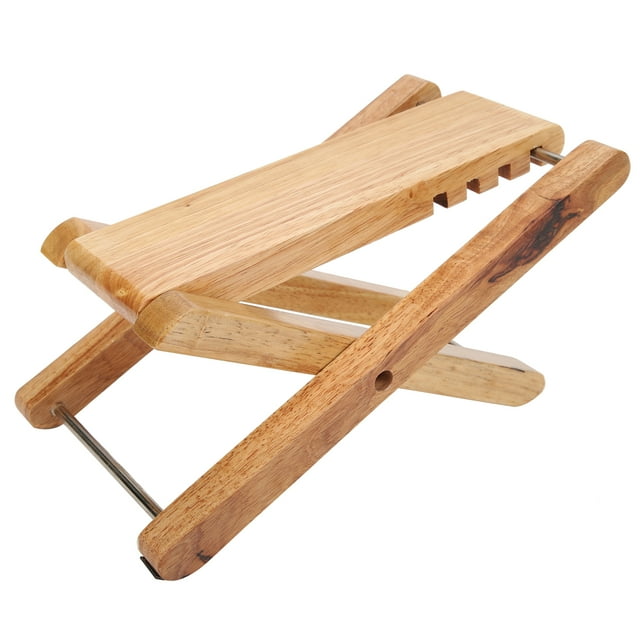 Foldable Guitar Footstool,Guitar Footstool Bamboo Portable Guitar Foot Rest Bamboo Guitar Footstool Multi-Functional
