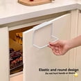 thumbnail image 2 of Over the Door Towel Rack,Plastic Over Cabinet Door Towel Organizer,Kitchen Towel Holder Hanging Towel Bar for Bathroom Cupboard and Kitchen Dish Towel Holder Hanger Rv Towel Rack(White), 2 of 6