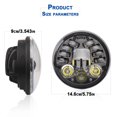 thumbnail image 3 of Motorcycle Headlight Round LED Driving Lamp Head Lamp Fit for 5.75 inches, Retro Turn Signal, 3 of 7