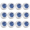 thumbnail image 1 of EeaseCA 12pcs Ladies Rhinestone Hair Pin Metal Coil Spiral with Decoration for Wedding Prom Party Birthday (Blue), 1 of 8