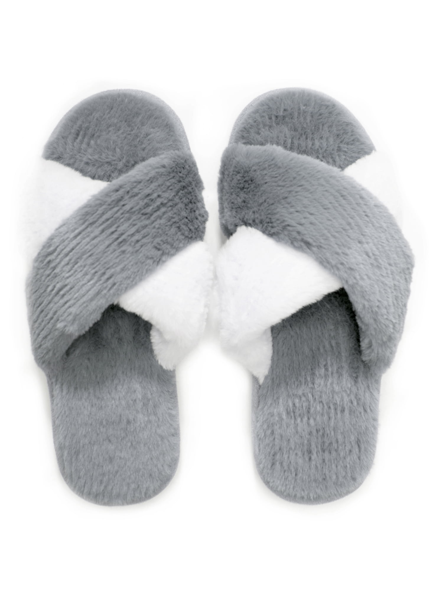 white slippers open toe