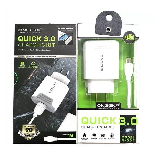 Mayoreo 8 Piezas, Cargador Oneeka Nd07 V8, 3.0a , Con Cable. | Walmart ...