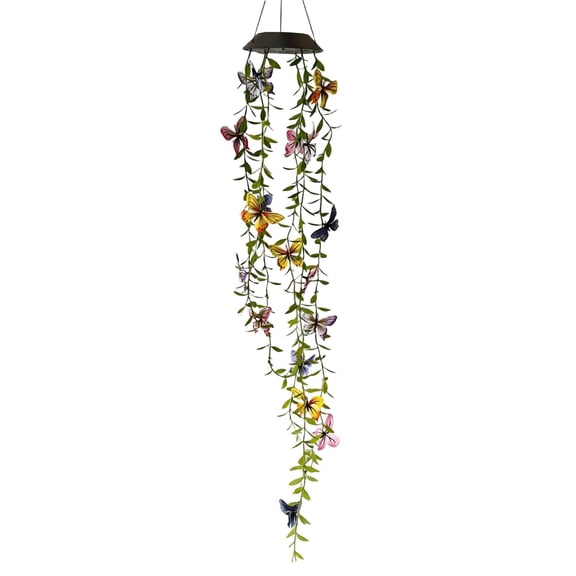 Shipiny Solar Butterflies Hanging Garden Light, Outdoor Waterproof LED Decorative Lamp for Patio, Yard and Lawn, Beautiful Solar Lantern., B
