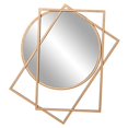 thumbnail image 1 of Miroir d'Accent Wall en Forme de Cercle et Rectangle Dorés, 1 of 5