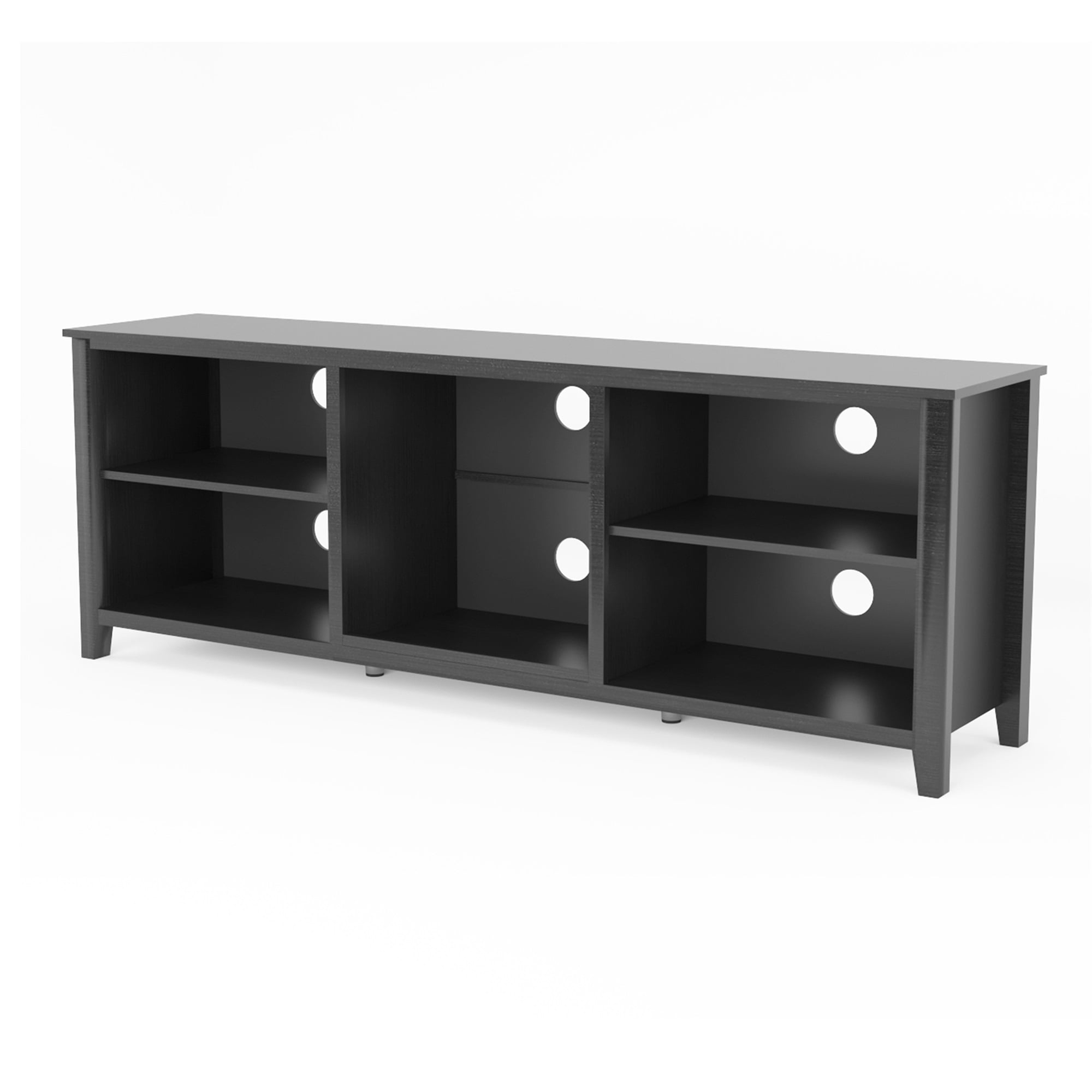Kadyn TV Stand Entertainment Center for TVs up to 78", Black TV Cabinet
