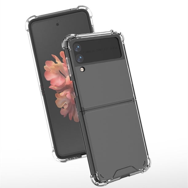 Cubierta Transparente Compatible Con Samsung Galaxy Z Flip3 Anti-Huella Digital Y Cubierta Protectora Plegable Para Teléfono Móvil Eigraketly EL017954-02