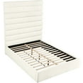 thumbnail image 5 of Meridian Furniture Adam Cream Chenille Fabric Queen Bed, 5 of 9