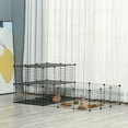 thumbnail image 2 of CoSoTower 47 Panels Pet Playpen, Small Animal Playpen with Doors, Portable Metal Wire Yard Bunny Pen for Guinea Pigs, Chinchillas, 14" X 14", 2 of 7
