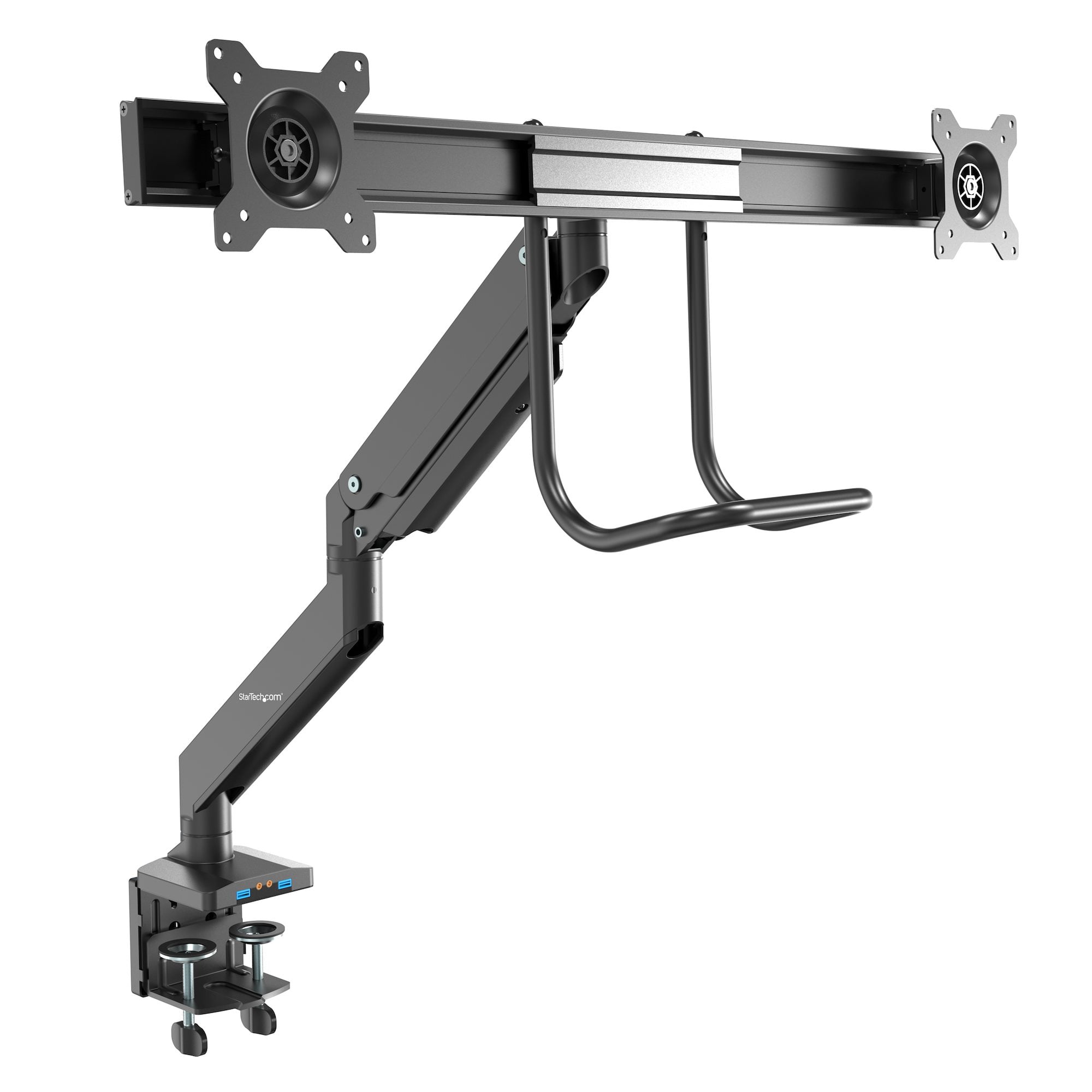 ARMSLIMDUAL2USB3 Desk Mount Dual Monitor Arm with USB