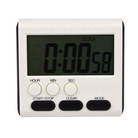 

5PCS Digital Time Magnetic Large LCD Digital Kitchen Timer Alarm Count Up&Down Clock 24 Hours