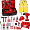 JoyStone 69 PCS Kids Tool Set with Portable Toolbox, Toy Power Drill, Hard Hat & Vest, Pretend Play… — $23.98 (47% off)