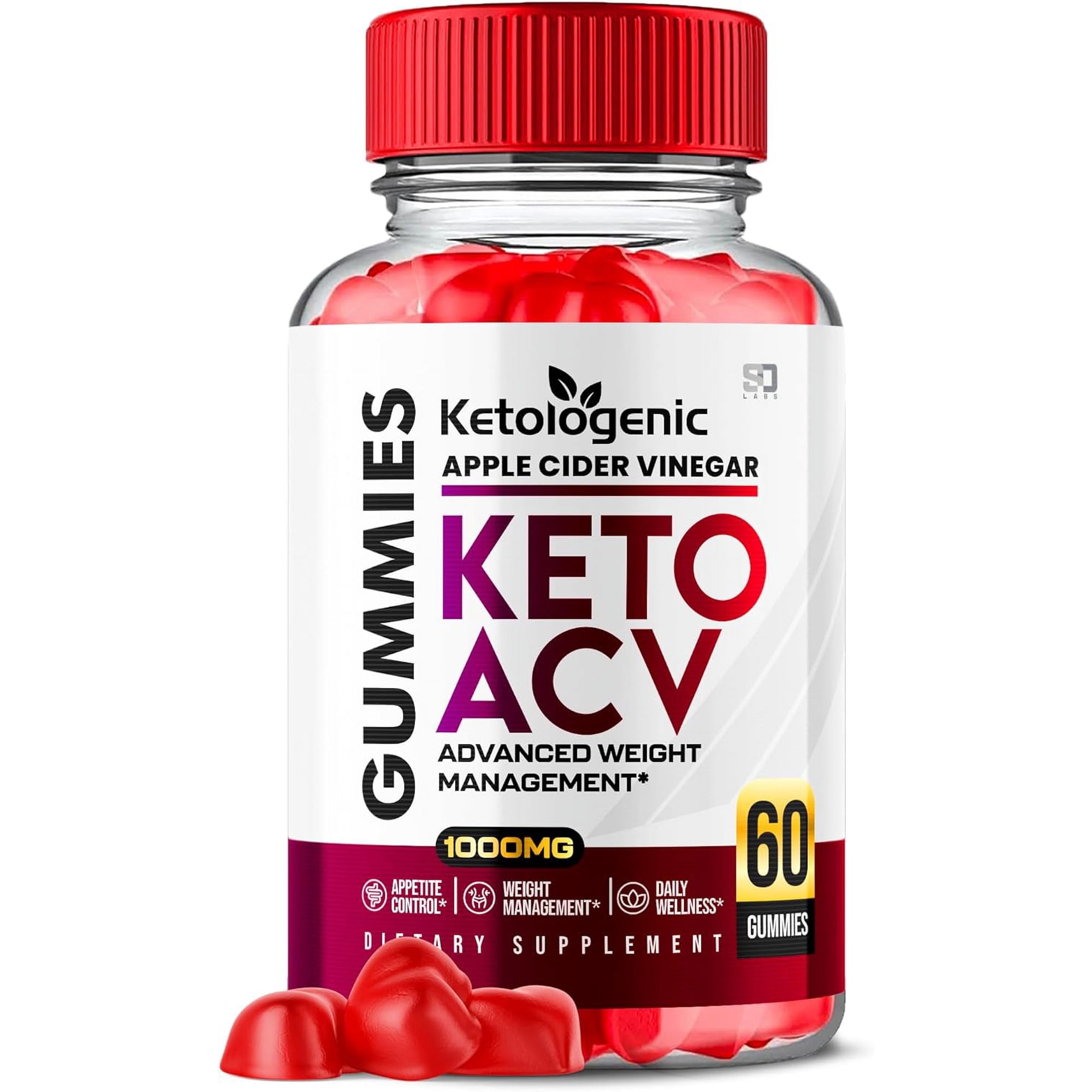 Ketologenic Keto ACV Gummies - Apple Cider Vinegar Supplement for Energy & Focus - Dietary Supplement Gummies with Apple Cider Vinegar Folate Vitamin B12 B6 Beet Root (60 Gummies)