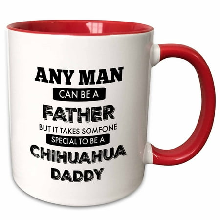 

3dRose Chihuahua Daddy - Two Tone Red Mug 11-ounce