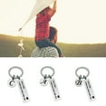 thumbnail image 2 of Hadanceo Key Holder Letter Pattern Fathers Day Gifts Stainless Steel Drive Safe Keychain for Home Q, 2 of 8