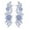 Blue, variant on 2Pcs Lace Flower Applique Lace Fabric Trims Fine Embroidered Applique Flower Embroidery Applique for Wedding Prom Dress Jeans Blue
