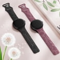 thumbnail image 4 of Pulseras de reloj Minyee de silicona grabada con estampado floral para Google Pixel, 4 of 6