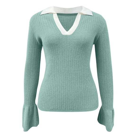 Aayomet Cardigan For Women Dressy Women's Oversized Turtleneck Long Sleeve Casual Pullover Knit Tunic Sweater,Green L