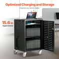 thumbnail image 2 of VEVOR Charging Cart Mobile Locking Charging Cart 32 Devices for Laptop & Tablet, 2 of 9