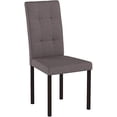 thumbnail image 6 of Baxton Studio Andrew Modern and Contemporary Grey Fabric Upholstered Grid-tufting Dining Chair (Set of 4), 6 of 7