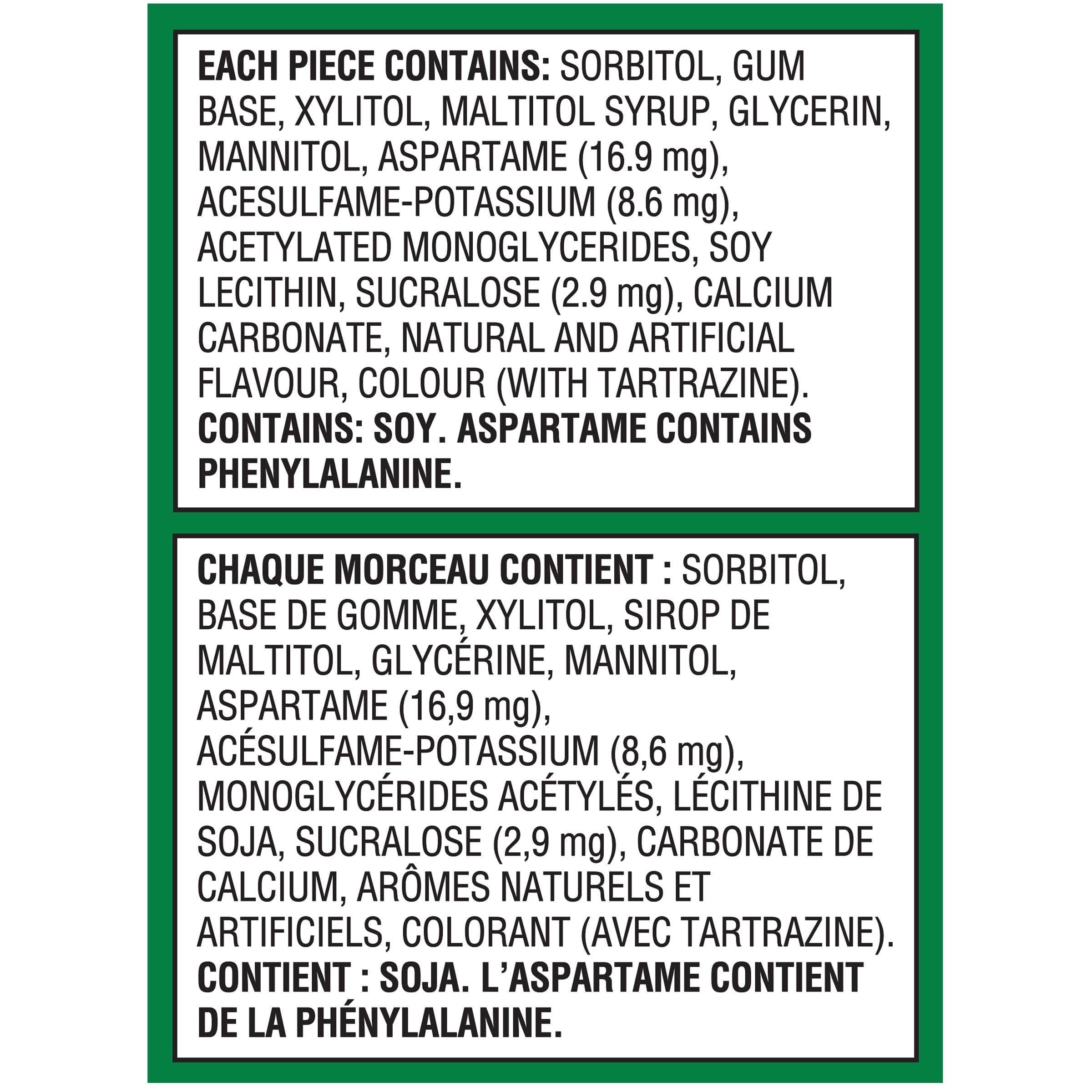 Trident Trident Sugarfree Gum, Spearmint, 12 Count