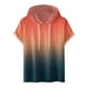 thumbnail image 1 of Mens Casual Shorts Digital Gradación Impresión Pullover Fitness Deportes Camiseta con Capucha, Blusa de Cuello Redondo de Poliéster para Al Aire Libre, Diario Y Todo, 1 of 4