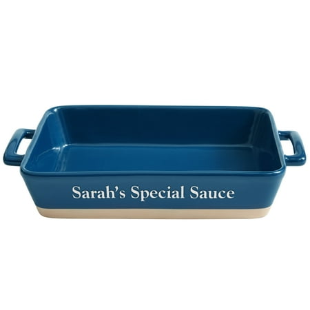 Personalized Rectangular Lasagna Baking Dish-Available in Blue or
