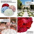thumbnail image 4 of Efavormart Pre-Arranged Artificial Rose Wedding Centerpiece, Light Blue Silk Rose Flower Balls Arrangement Table Decor - 20", 4 of 5
