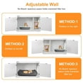 thumbnail image 4 of JTAOT Hidden Cat Litter Box Enclosure Cat Litter Box Furniture Cat Washroom Cat House Table Nightstand (White), 4 of 8