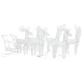 thumbnail image 3 of vidaXL Christmas Decoration Lighted Reindeer and Sleigh with LEDs Acrylic, 3 of 10